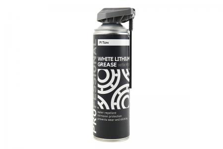 Мастило літієве до мотоцикла PRO White Lithium Grease, аерозоль 500 мл PiTon