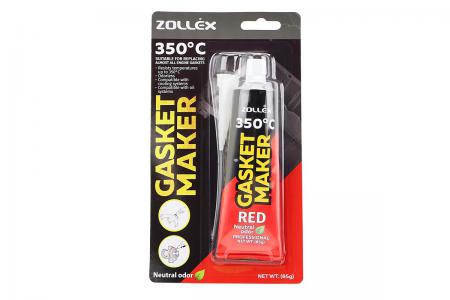 Герметик силіконовий високотемпературний до двигуна Gasket Maker RED 85g Zollex