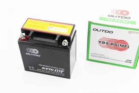 Акумулятор 12V 9Ah YB9-BS (MF) до мотоцикла OUTDO