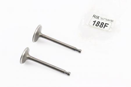 Клапани двигуна до бензинового мотора 182F/188F (впускний h-86 D-35 d-6,5; випускний h-85 D-31 d-6,5), к-кт 2 шт, RIX