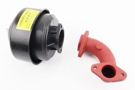 Фільтр повітряний масляний у зборі до двигуна R195NM/ZS1100 з коліном PRC