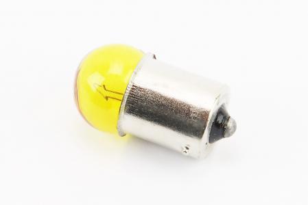 Лампа поворотника BA15S (з цоколем), жовта 12V/10W G18