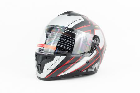 Шолом інтеграл M71 М (57-58см), сіро-червоний матовий