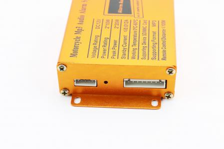 АУДІО-блок (МРЗ-USB/SD, пультДУ, сигналізація)+колонки 2 шт, прозорі