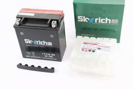 Акумулятор 12V14Аh YTX16-BS кислотний (L150*W87*H161 мм)