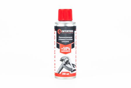 Змазка проникаюча, універсальна INTERTOOL, аерозоль 200ml (FS-4020)