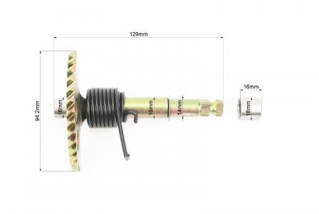 Півмісяць 129 мм в зборі до скутера 125-150сс 4Т