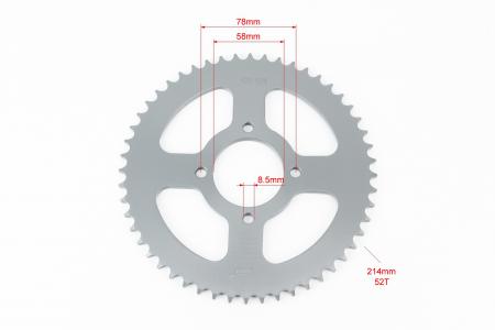 Зірки CB/CG 428-52/15T ( до мотоцикла ZS125J/V150A)