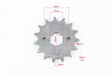 Зірки CB/CG 428-52/15T ( до мотоцикла ZS125J/V150A)