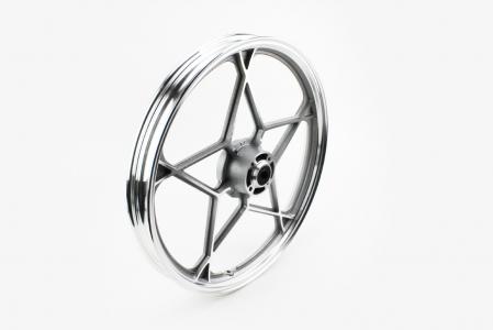 Диск колісний передній литий "під диск" 18x1,6 (вісь 12 мм) до скутера Viper 125J, сірий