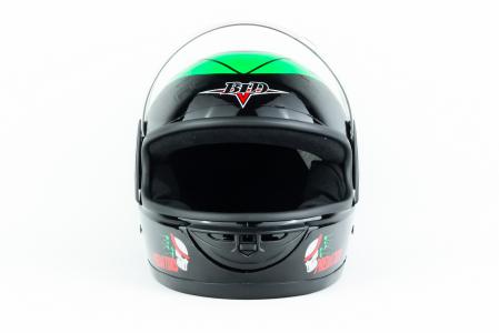 Шолом інтеграл BLD-825A XS (53-54см), чорно-зелений "хижак"