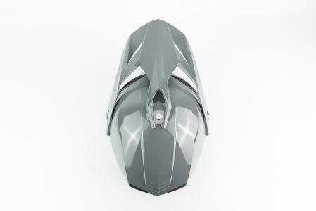 Шолом кросовий (стандарт DOT) JUNIOR F-818-2 XL (55-56см), сірий