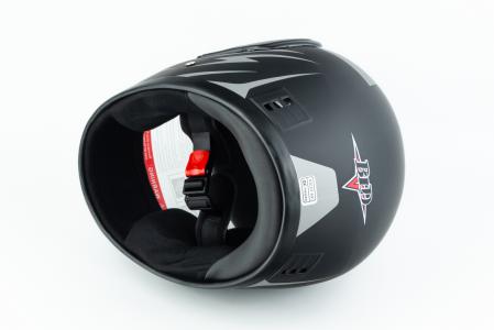 Шолом інтеграл BLD-825A XS (53-54см), чорно-сірий матовий