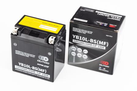 Акумулятор 12V10Аh YB10L-BS(MF) кислотний (L132*W88*H145 мм)