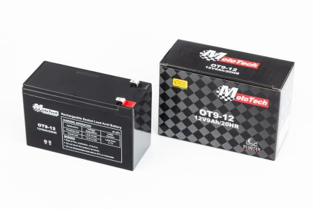 Акумулятор 12V9Ah OT9-12 кислотний (L151*W65*H94 мм) для Ібп, іграшок і ін.