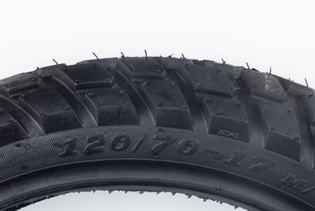 Шина 120/70-17 безкамерна, шипована DX-025 до велосипеда