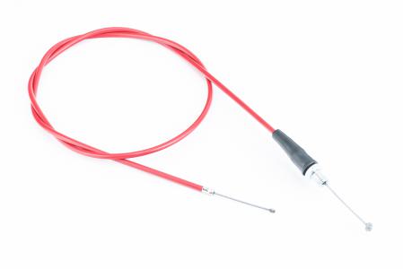 Трос газу 120см (трос 120см; кожух 108см) NC250, червоний для мототехніки