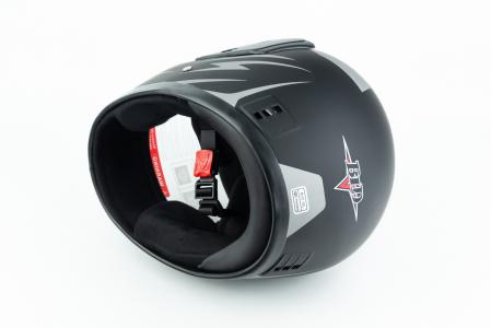 Шолом інтеграл BLD-825A М (57-58см), чорно-сірий мат