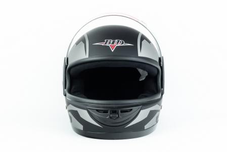 Шолом інтеграл BLD-825A М (57-58см), чорно-сірий мат