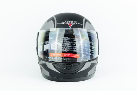 Шолом інтеграл BLD-825A S (55-56см), чорно-сірий матовий