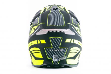 Шолом кросовий (стандарт DOT/ECE) HD-806-1 М (57-58см), чорно-салатовий матовий