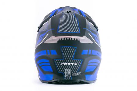 Шолом кросовий (стандарт DOT/ECE) HD-806-3 XL (61см), чорно-синій матовий
