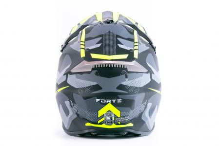 Шолом кросовий (стандарт DOT/ECE) HD-806-4 М (57-58см), чорно-салатовий матовий