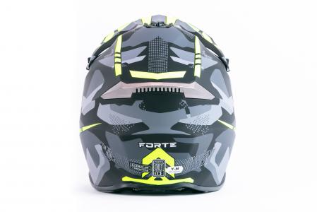 Шолом кросовий (стандарт DOT/ECE) JUNIOR HD-806-8 M (51-52см), чорно-салатовий мат