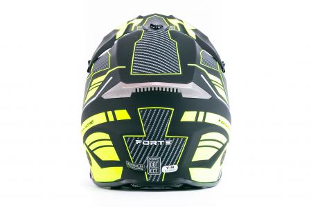 Шолом кросовий (стандарт DOT/ECE) JUNIOR HD-806-10 DAZZING M (51-52см), чорно-салатовий мат