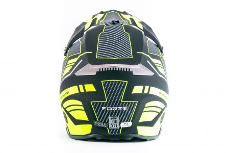 Шолом кросовий (стандарт DOT/ECE) JUNIOR HD-806-10 DAZZING L (53-54см), чорно-салатовий мат