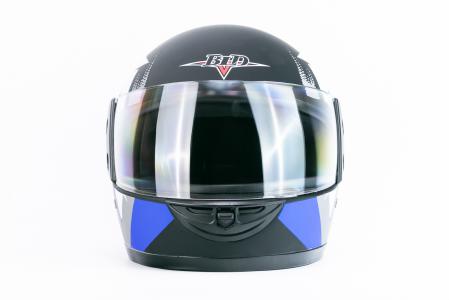 Шолом інтеграл BLD-825A S (55-56см), чорно-синій матовий NEW