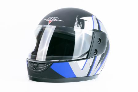 Шолом інтеграл BLD-825A S (55-56см), чорно-синій матовий NEW