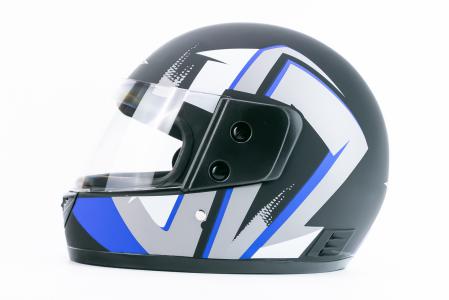 Шолом інтеграл BLD-825A S (55-56см), чорно-синій матовий NEW
