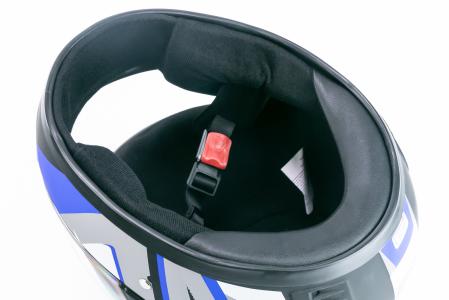 Шолом інтеграл BLD-825A S (55-56см), чорно-синій матовий NEW