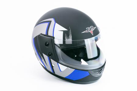 Шолом інтеграл BLD-825A S (55-56см), чорно-синій матовий NEW