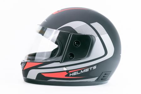 Шолом інтеграл BLD-825A XS (53-54см), чорно-червоний матовий