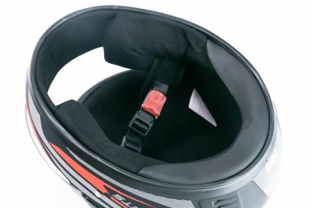 Шолом інтеграл BLD-825A XS (53-54см), чорно-червоний матовий