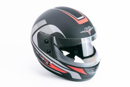 Шолом інтеграл BLD-825A XS (53-54см), чорно-червоний матовий