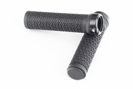 Ручки керма 130 мм з затискачем Lock-On, чорні U-083 (TPE) до велосипеда