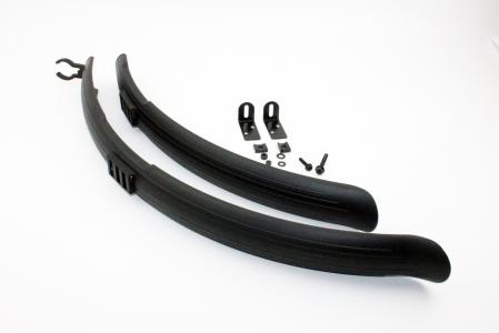 Крила пластмасові 26" MTB довгі, чорні SMG-613 до велосипеда