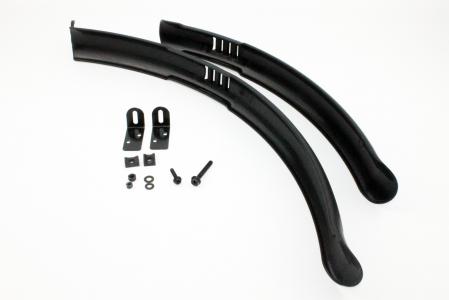 Крила пластмасові 26" MTB довгі, чорні SMG-613 до велосипеда