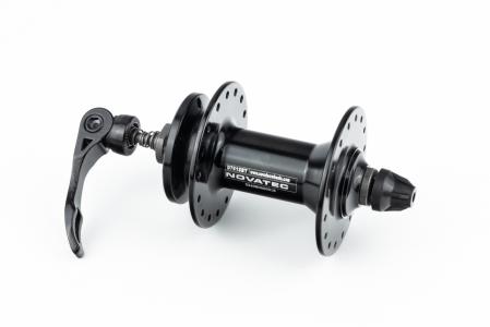Втулка передня MTB алюмінієва 14Gx32H, Disk-brake, 2 пром-підшипники 6000 2RS, кріпл. ексцентрик, чорна D761SBT до велосипеда
