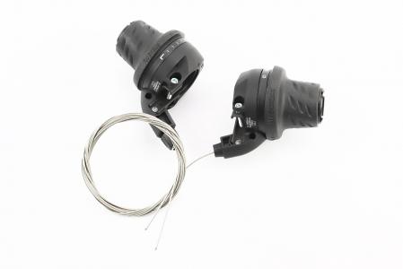 Перемикачі (грипшифт) 3x6 швидкостей, чорні SL-RS 36 до велосипеда