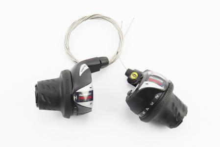 Перемикачі (грипшифт) 3x6 швидкостей, чорні SL-RS 36 до велосипеда