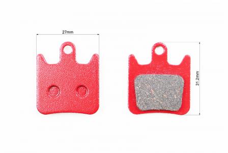 Гальмівні колодки Disk-brake (Hope Moto V2), червоні YL-1028 до велосипеда