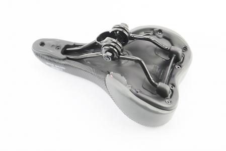 Сидіння MTB 260x165 мм, чорно-сіре GS-589 до велосипеда