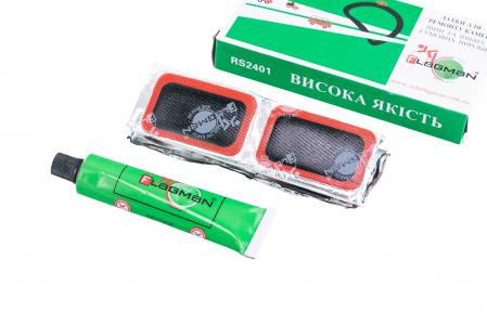 Латки камерні 24 шт з клеєм (прямокутні), RS2401 до велосипеда