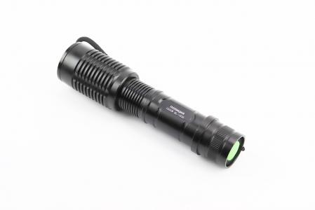 Ліхтар передній 1 діод 2800 lumen алюмінієвий, Li-ion 3.7V 4200mAh з зарядкою, вологозахисний, чорний BL-1836 до велосипеда