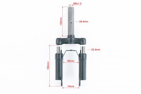 Вилка 10" амортизаційна, чорна E9 MAX Absorber (електросамокат) до мотоцикла
