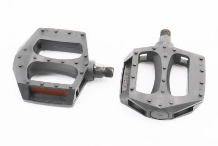 Педалі BMX 9/16" (110x100x26 мм) пластикові, чорні HF-820 до велосипеда